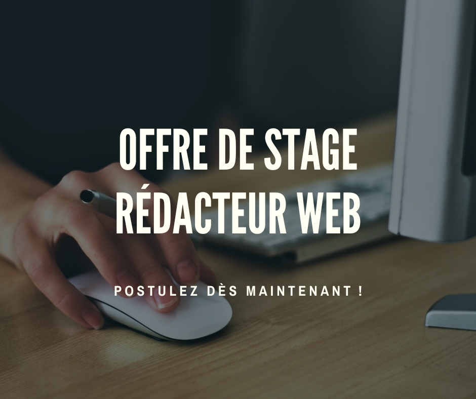 Offre de stage – Rédacteur/trice Web – Stage non rémunéré