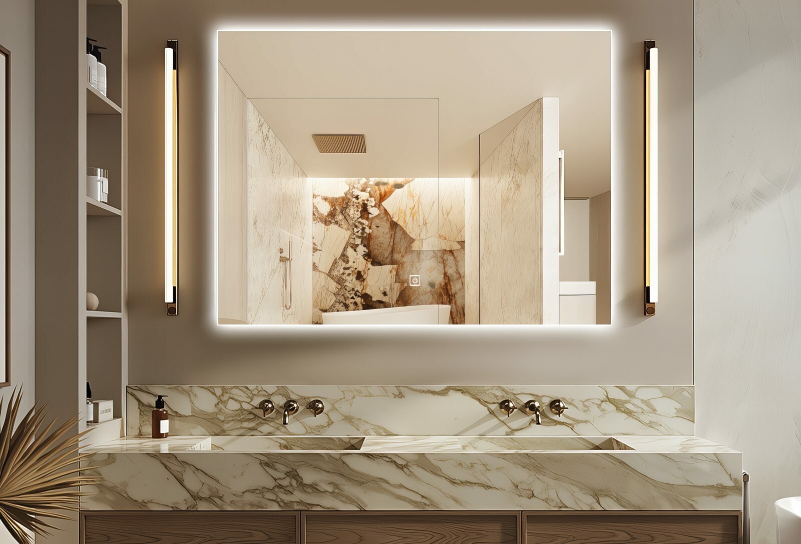 miroir lumineux design salle de bain