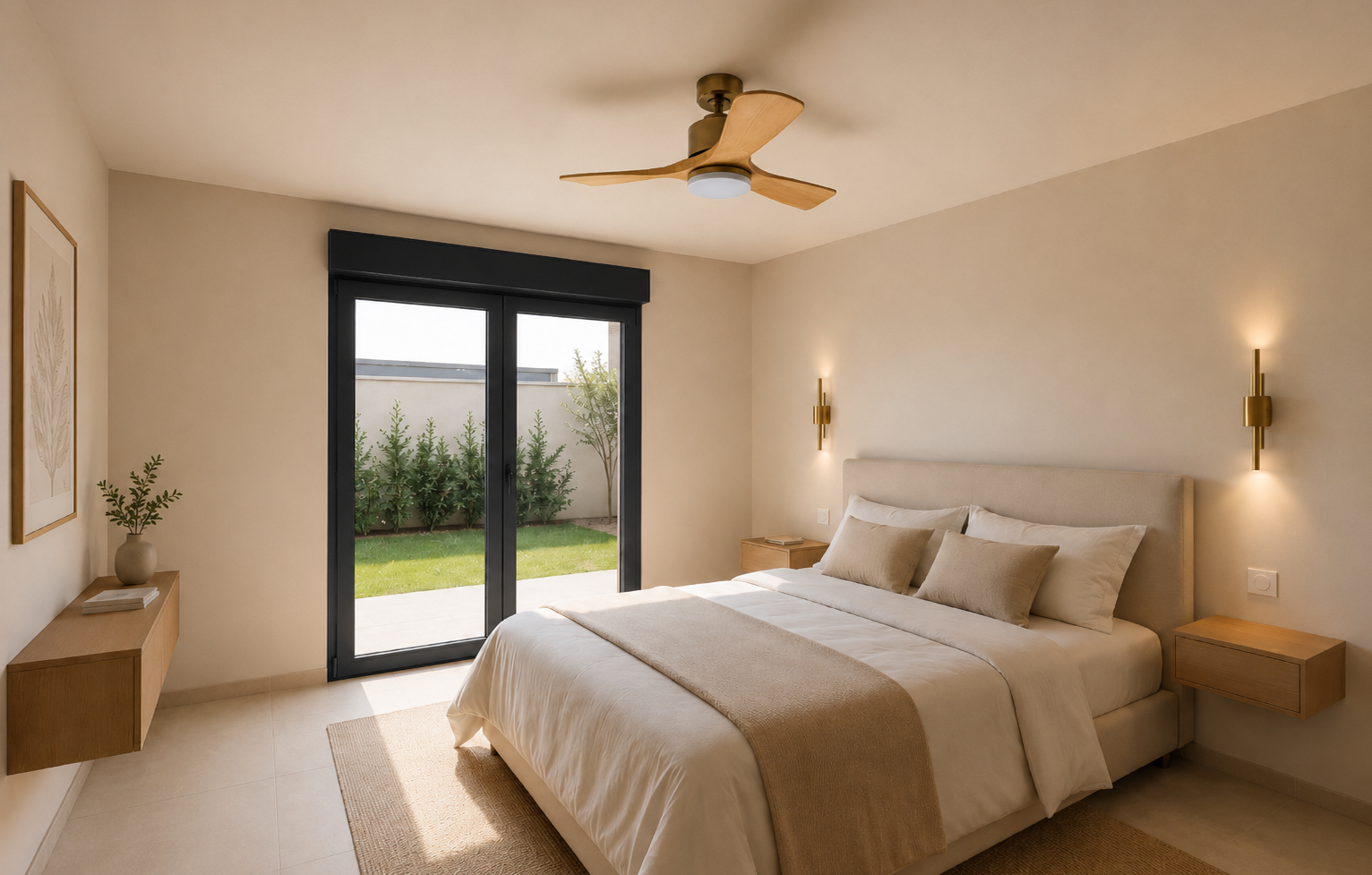Ventilateur de plafond dans chambre design