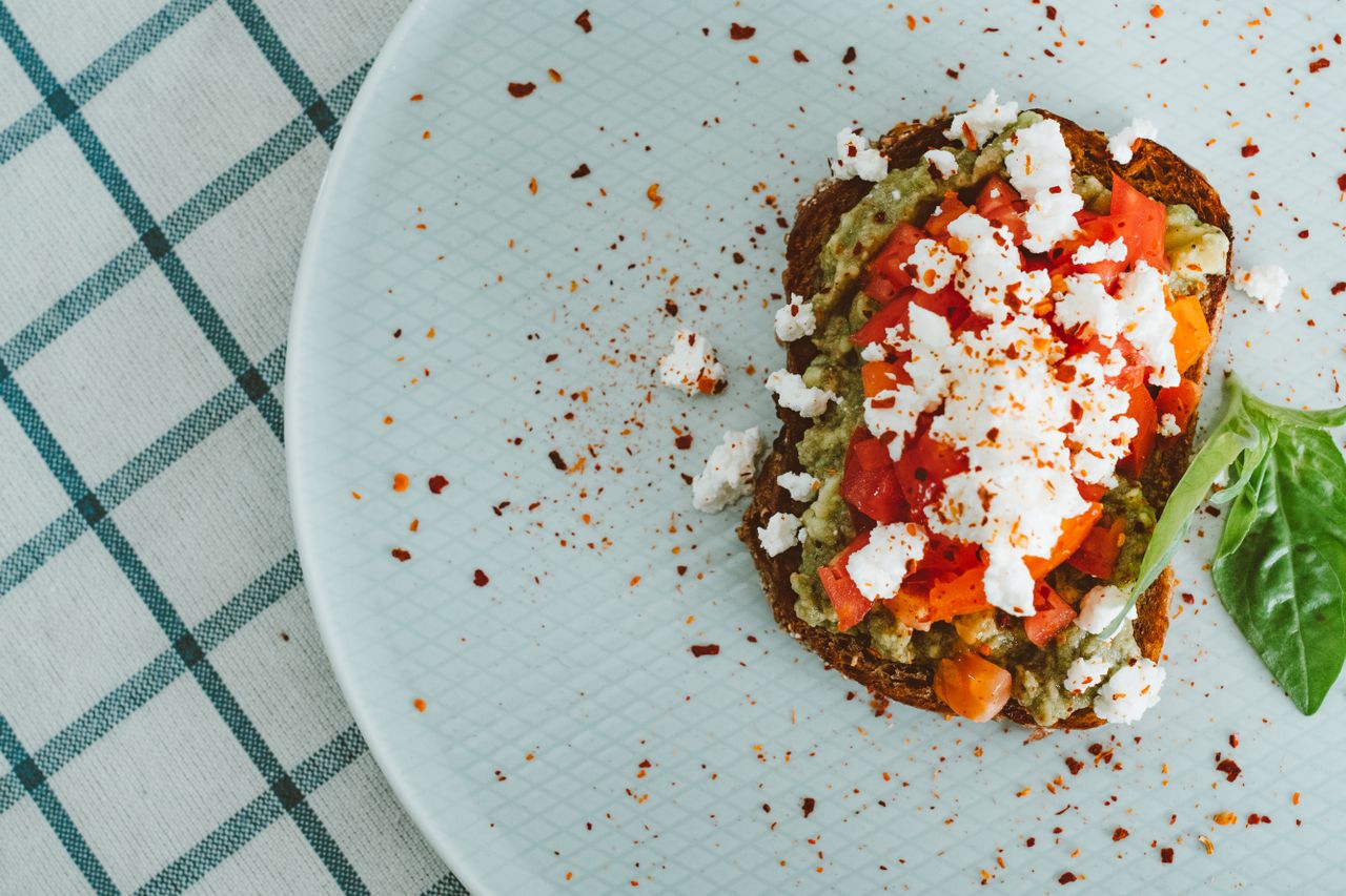 tartines ricotta petits pois menthe
