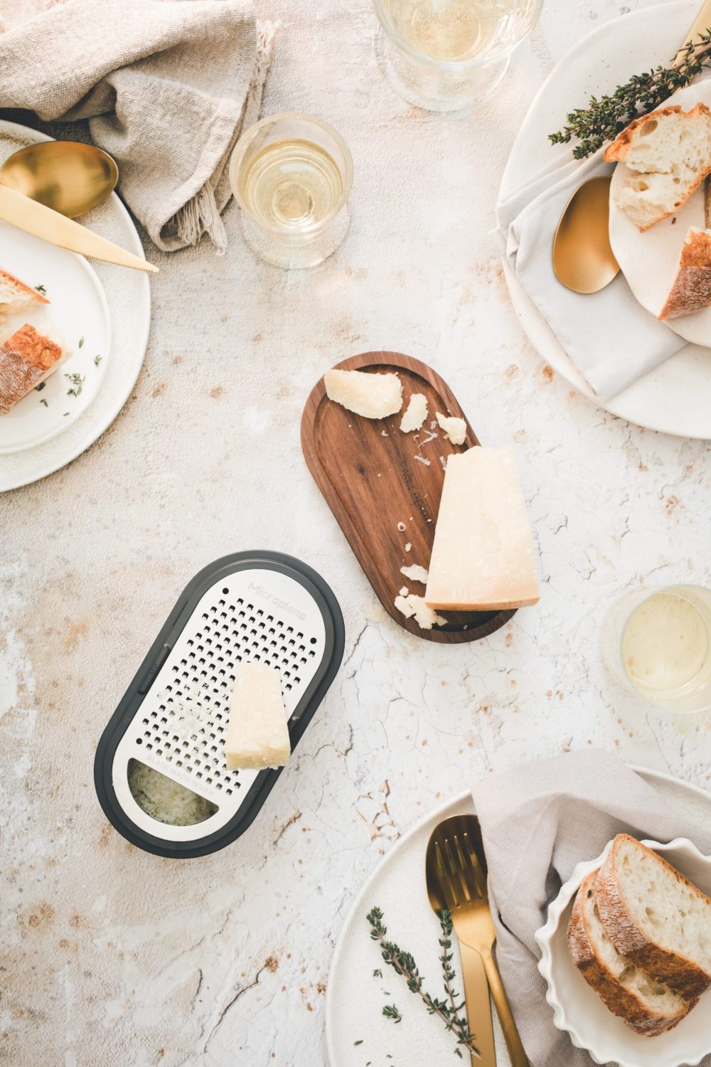 Recette au parmesan boite râpe